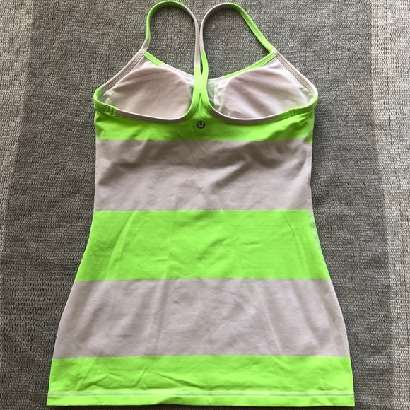 Lululemon power Y tank lime green - Picture 5 of 7